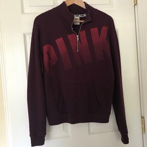 Burgundy VS PINK Sweater